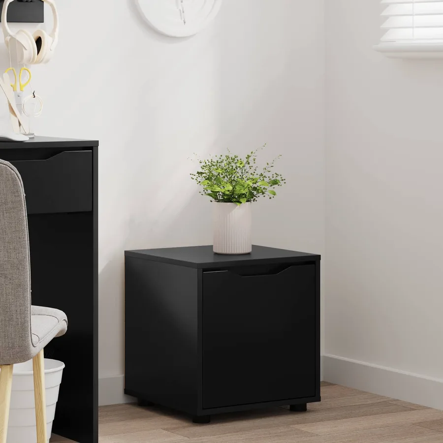 Cabinet de salle de bain Noir 40,5 x 40 x 44 cm - 5