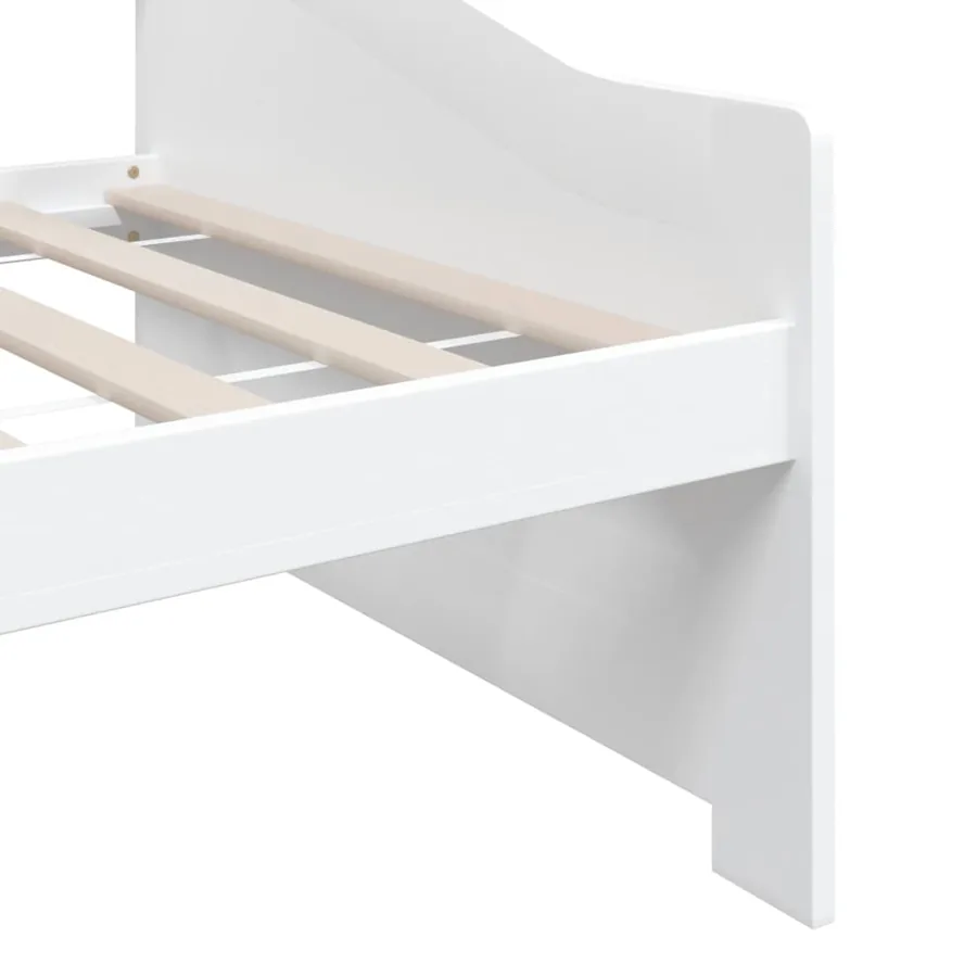 Lit de repos 3 places sans matelas Blanc 90x200 cm - 7