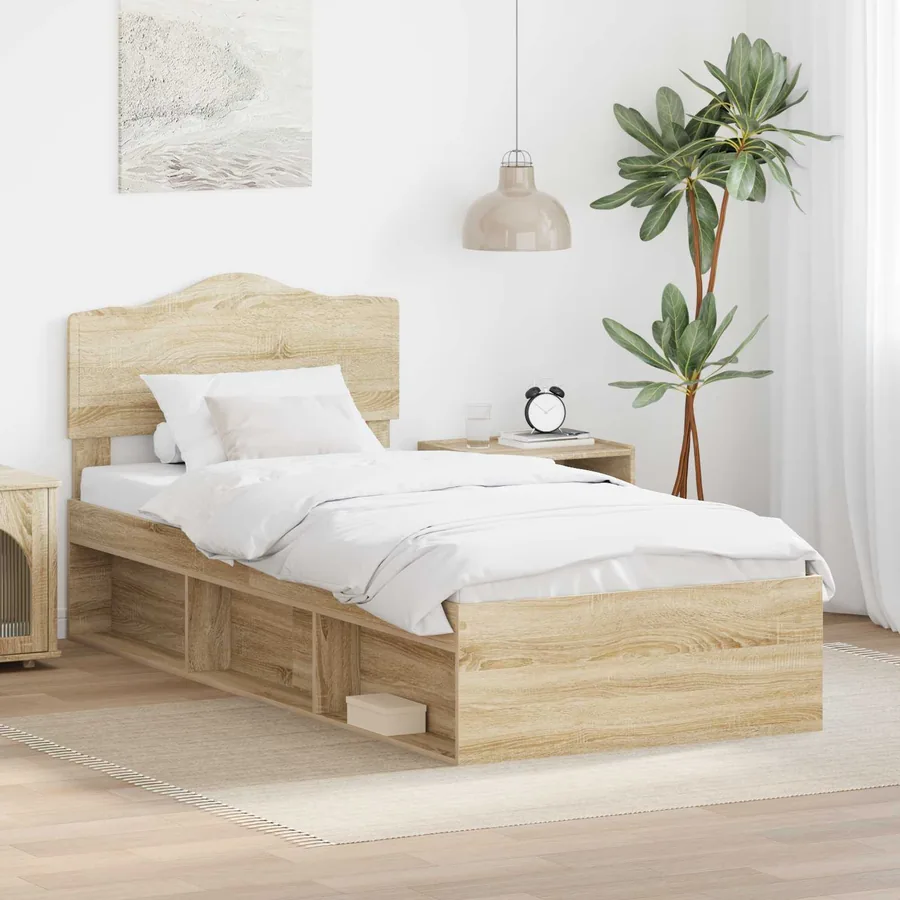 Cadre de lit Sonoma 100 x 200 cm Bois de pin massif