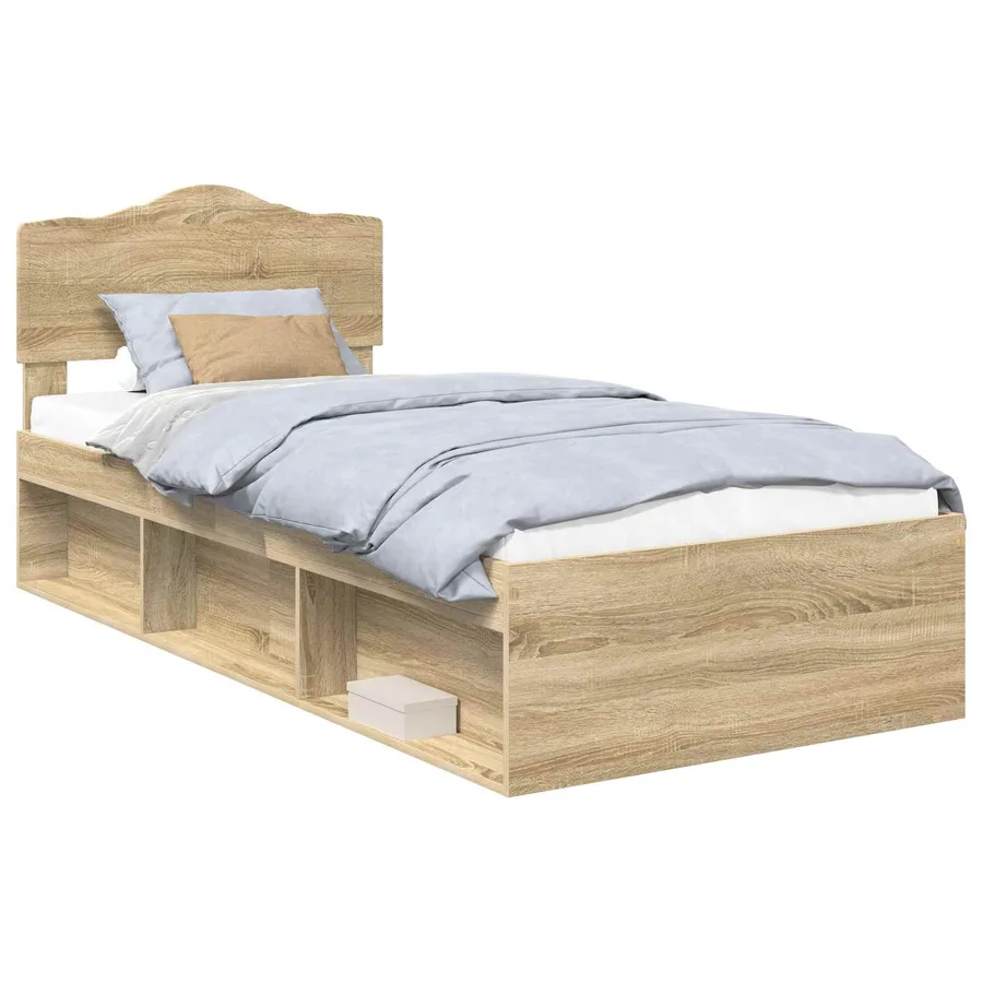 Cadre de lit Sonoma 100 x 200 cm Bois de pin massif - 2