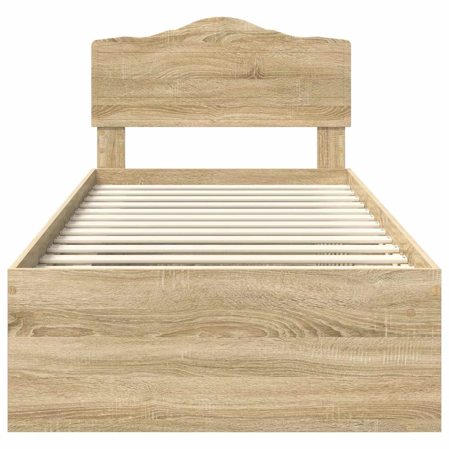 Cadre de lit Sonoma 100 x 200 cm Bois de pin massif - 7