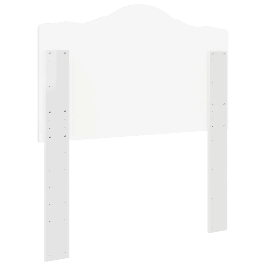 Tête de lit Blanc Brillant Bois d'ingénierie - 6
