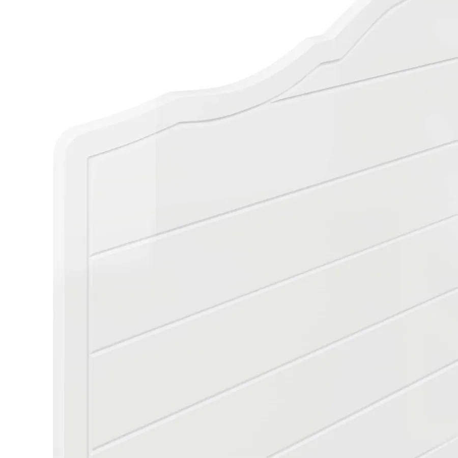 Tête de lit Blanc Brillant Bois d'ingénierie - 7