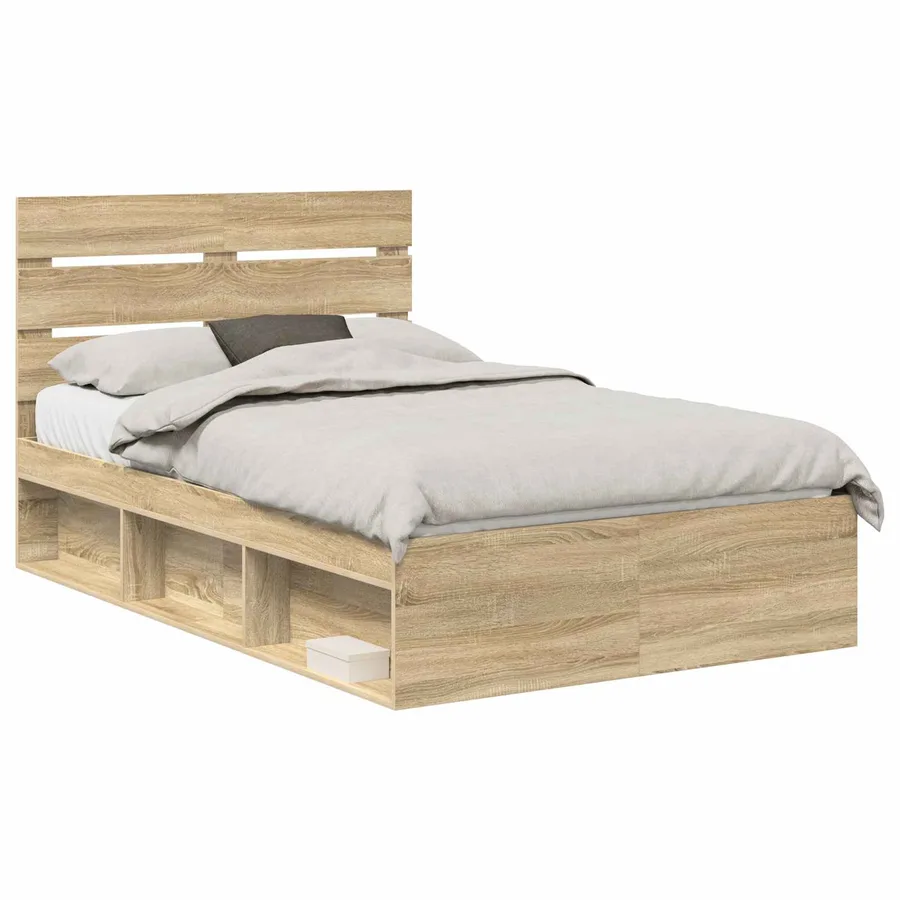 Cadre de lit Sonoma 120 x 200 cm Bois de pin massif - 2