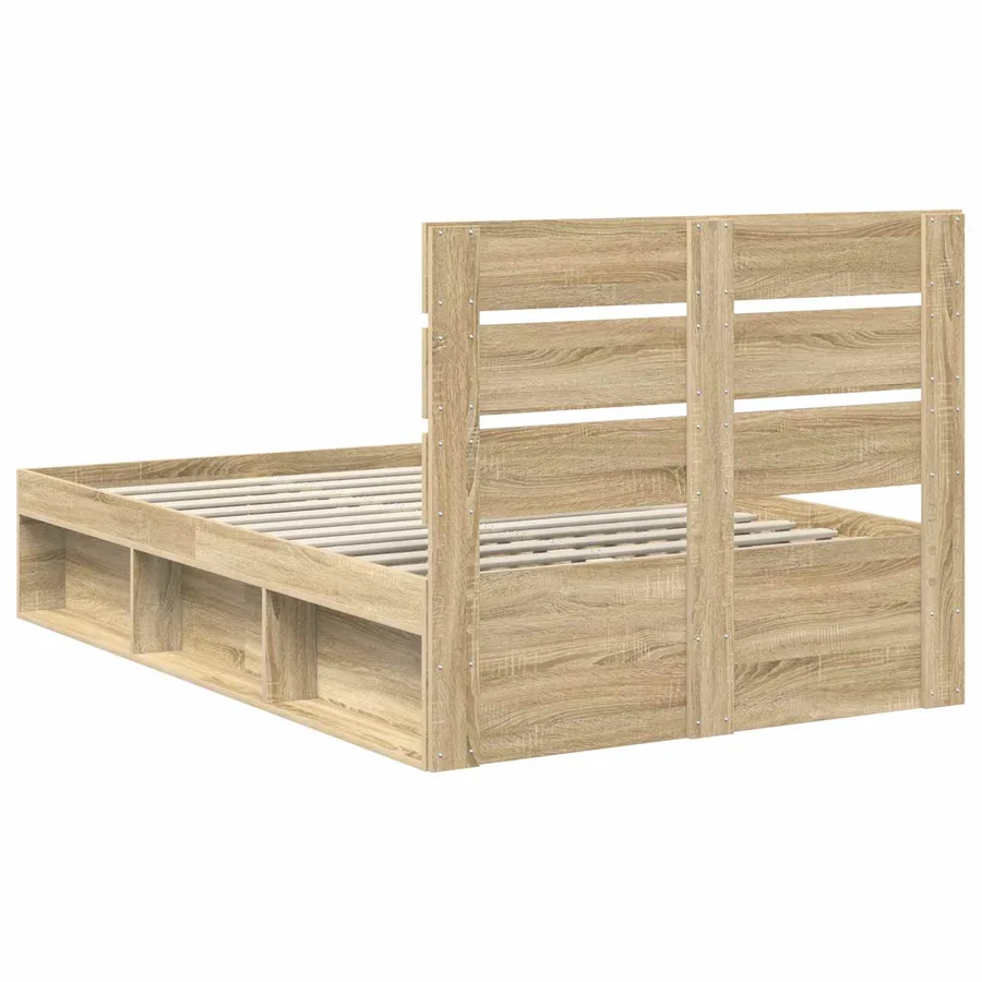 Cadre de lit Sonoma 120 x 200 cm Bois de pin massif - 9