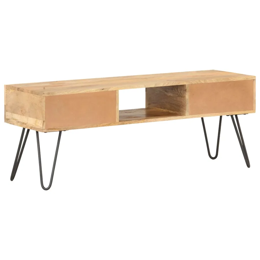 Meuble TV 120x35x45 cm Bois solide de manguier - 3