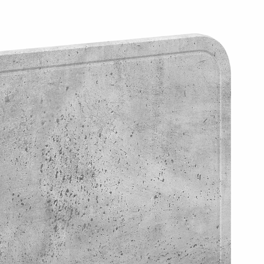 Tête de lit Gris béton Bois d'ingénierie - 7