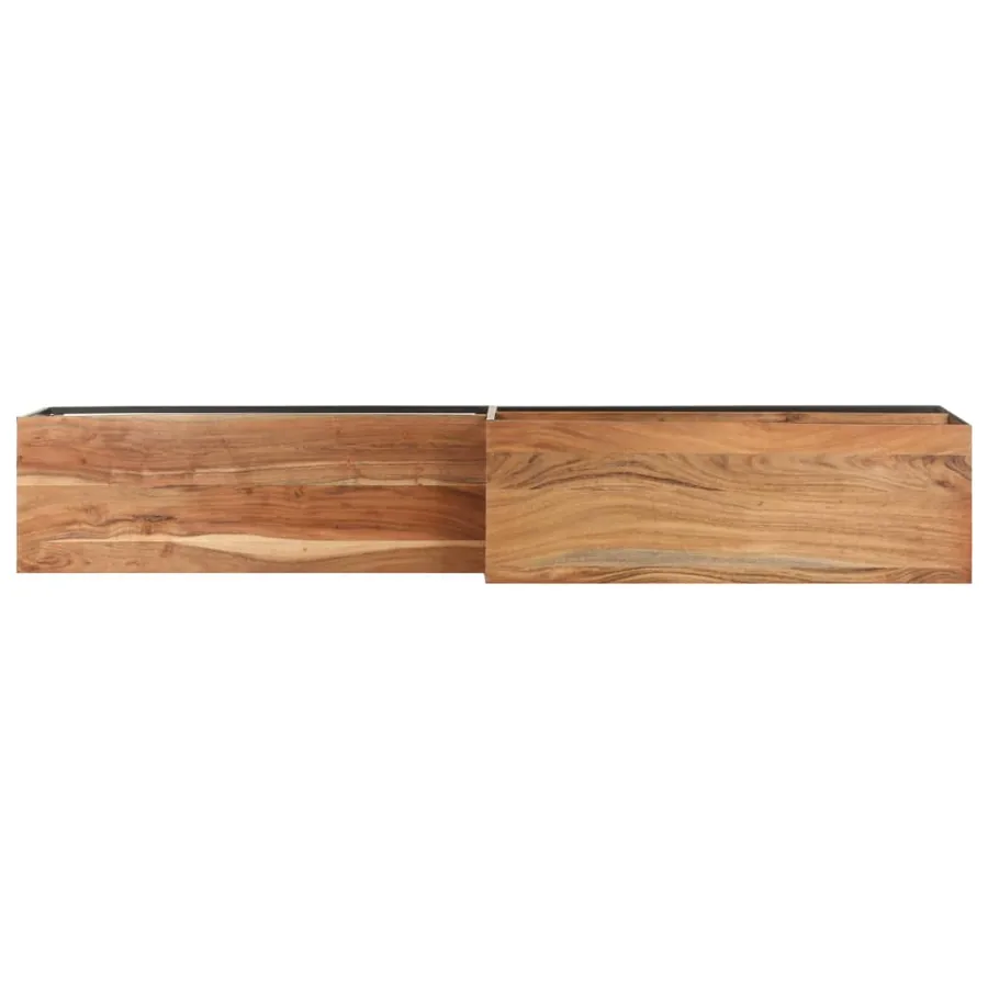 Meuble TV 180x30x50 cm Bois d'acacia massif - 5