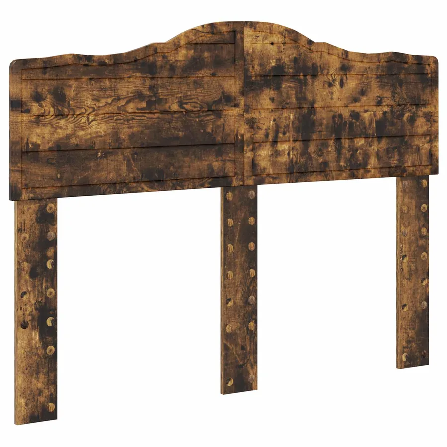 Cadre de lit Chêne fumé 120 x 190 cm Bois de pin massif - 6