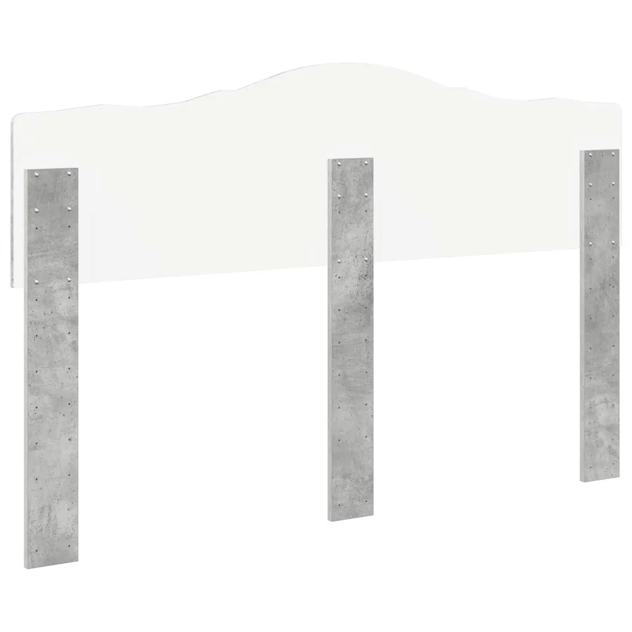 Tête de lit Gris béton Bois d'ingénierie - 6