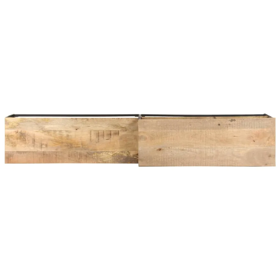 Meuble TV 180x30x50 cm Bois de manguier brut - 5