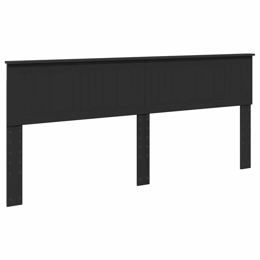 Lit de Rangement Noir 200 x 200 cm Bois d'ingénierie - 7