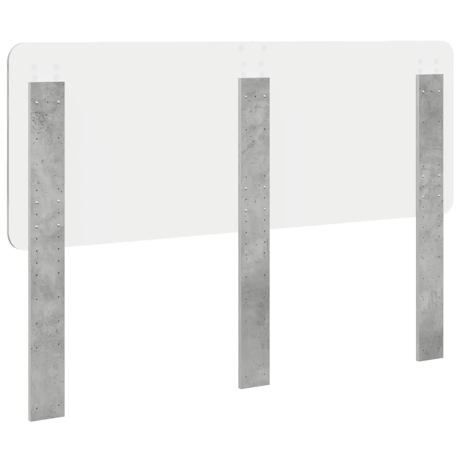 Tête de lit Gris béton Bois d'ingénierie - 6