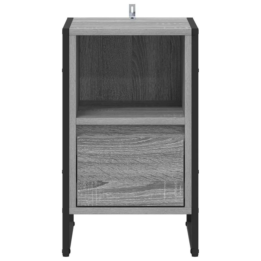 Table de chevet avec tiroir 2 pcs Gris Sonoma 39,5 x 30 x 50 cm - 7