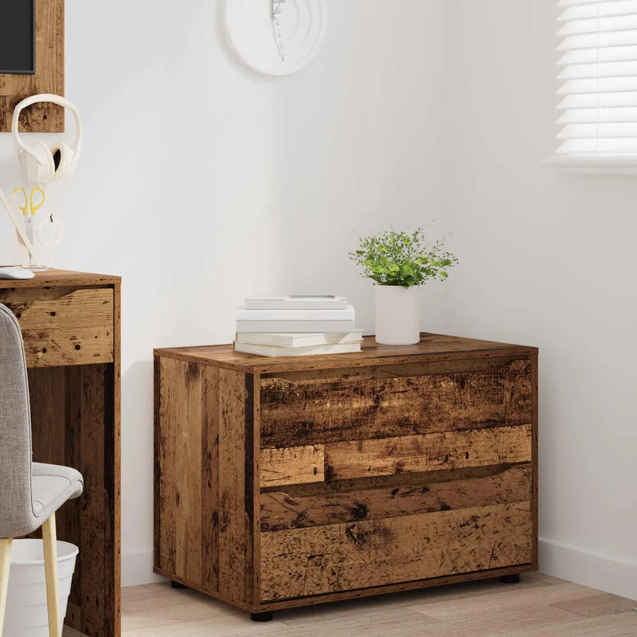 Armoire de rangement Bois Ancien 80 x 48 x 57 cm - 5