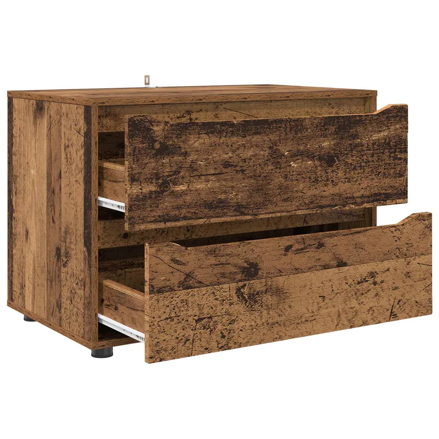 Armoire de rangement Bois Ancien 80 x 48 x 57 cm - 7