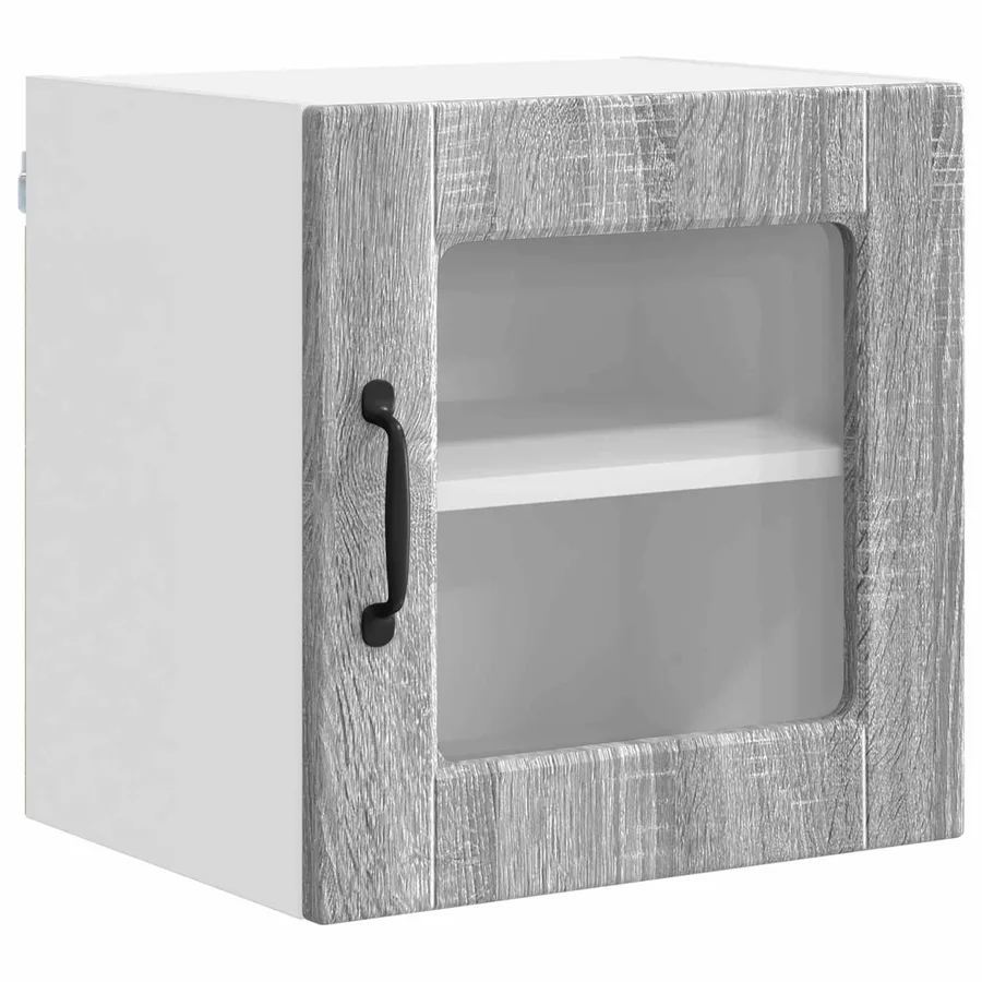 Armoire en verre mural PORTO 2 pcs Gris Sonoma 40 x 31 x 40 cm - 5
