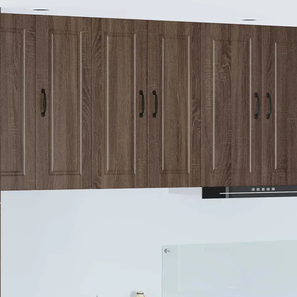 Meuble mural PORTO Chêne brun 60 x 31 x 80 cm Bois d'ingénierie