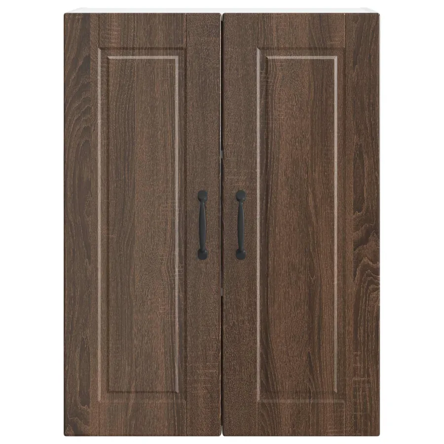 Meuble mural PORTO Chêne brun 60 x 31 x 80 cm Bois d'ingénierie - 6