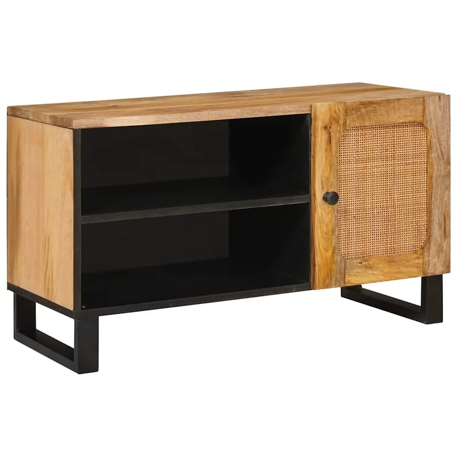 Meuble TV Marron 80 x 33 x 46 cm Bois de mangue massif