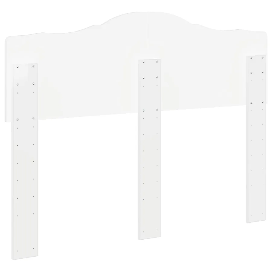 Tête de lit Blanc Brillant Bois d'ingénierie - 6