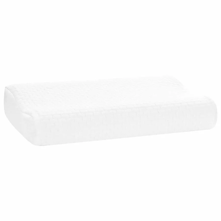 Coussin de sommeil Uni Blanc 50 x 30 x 10,5 cm - 2