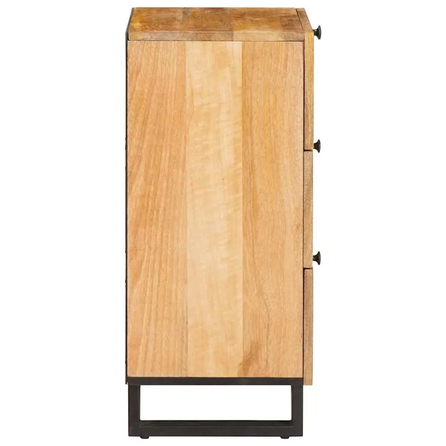 Buffet avec tiroir Marron 40 x 33 x 75 cm Bois de mangue massif - 4