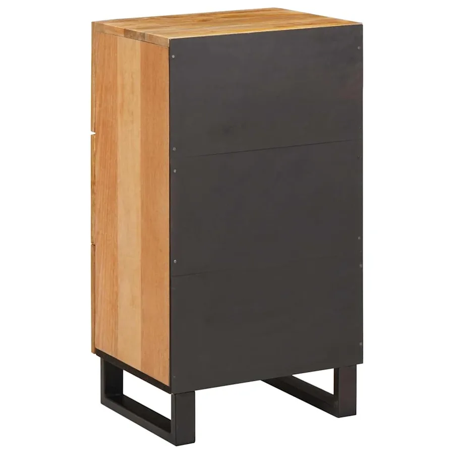 Buffet avec tiroir Marron 40 x 33 x 75 cm Bois de mangue massif - 5
