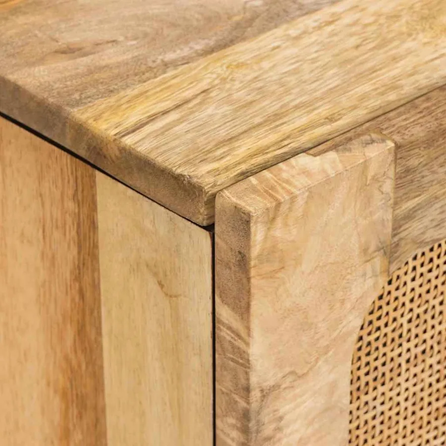 Buffet avec tiroir Marron 40 x 33 x 75 cm Bois de mangue massif - 6