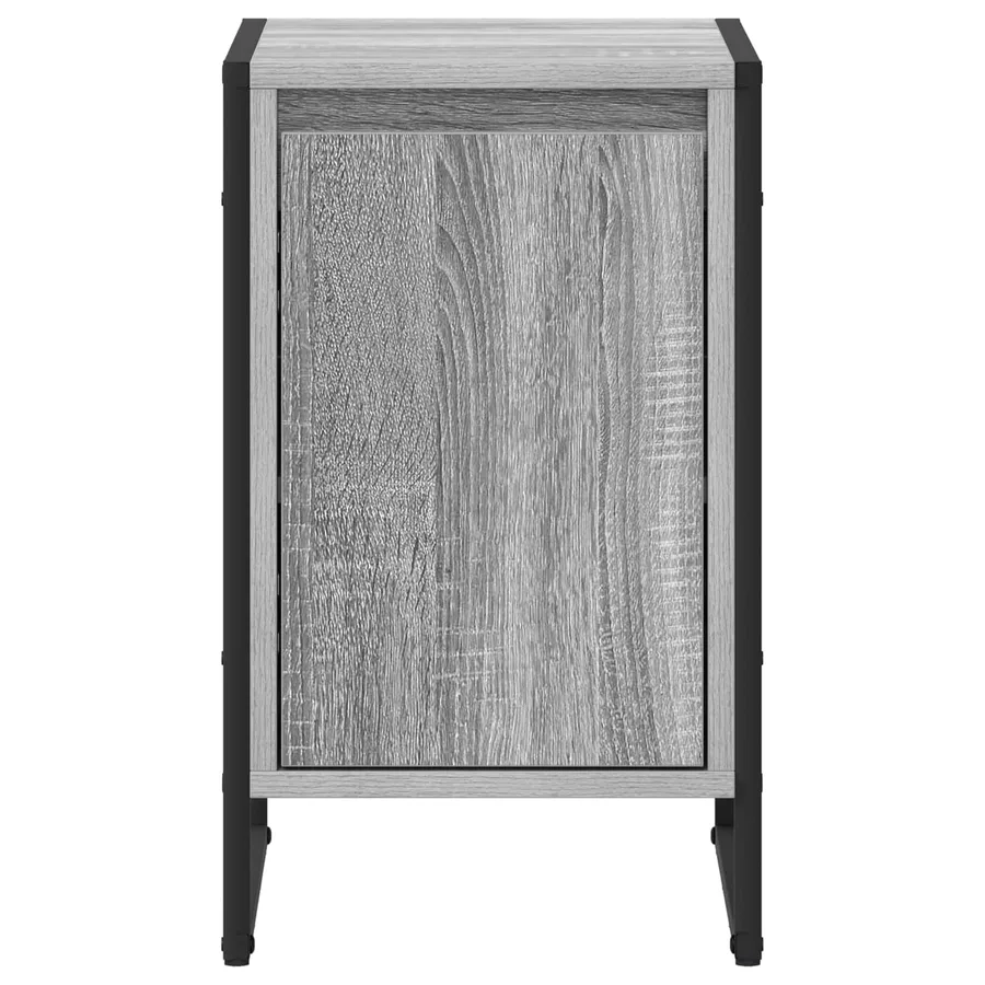 Table de chevet 2 pcs Gris Sonoma 39,5 x 30 x 50 cm - 7