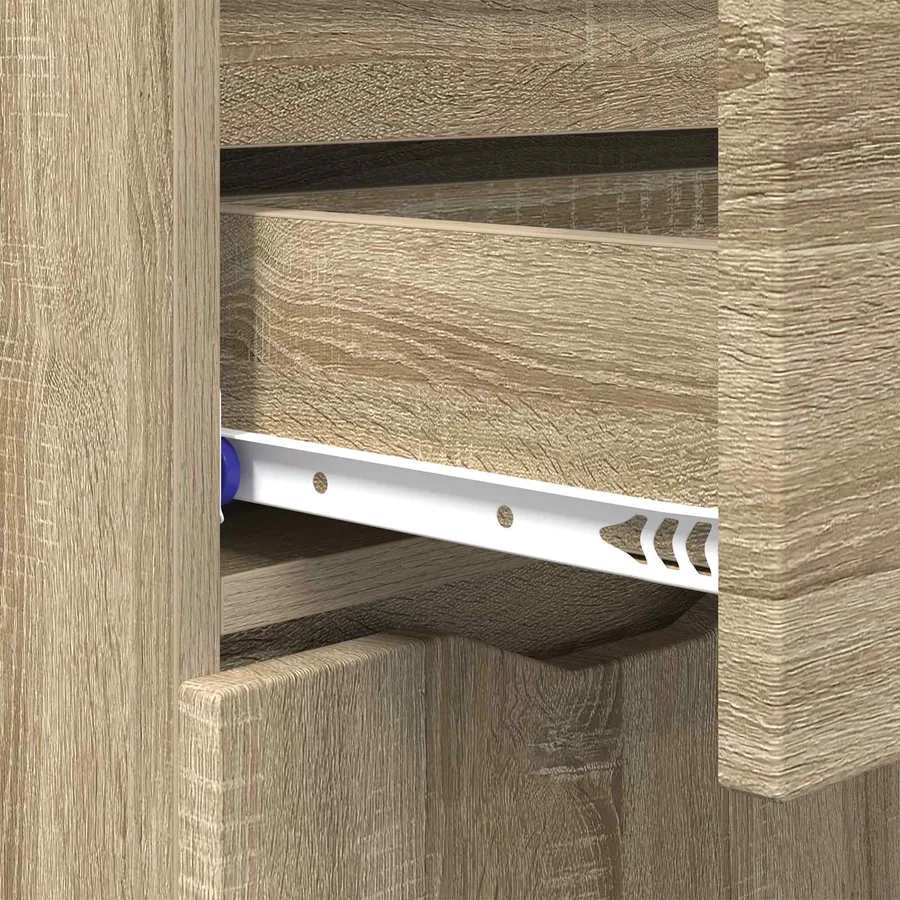 Buffet Chêne Sonoma 100 x 30 x 65,6 Bois d'ingénierie - 10
