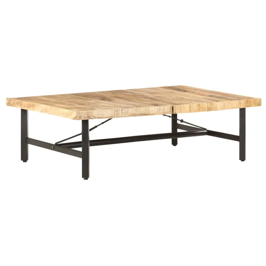 Table basse 142x90x42 cm Bois de manguier massif - 10