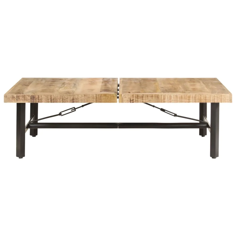 Table basse 142x90x42 cm Bois de manguier massif - 2