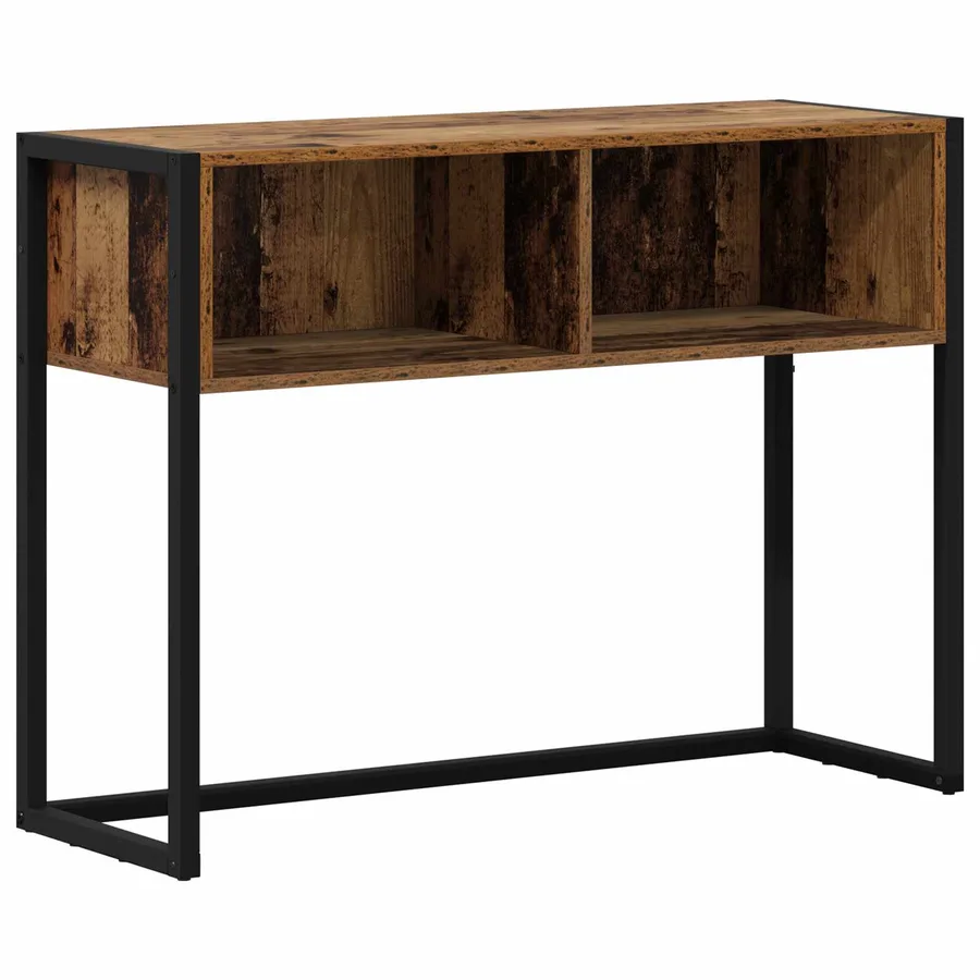 Table d'appoint Bois Ancien 100 x 36 x 75 cm Bois d'ingénierie - 2