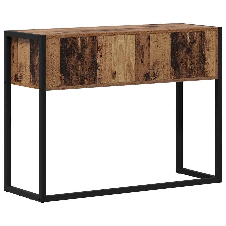 Table d'appoint Bois Ancien 100 x 36 x 75 cm Bois d'ingénierie - 7