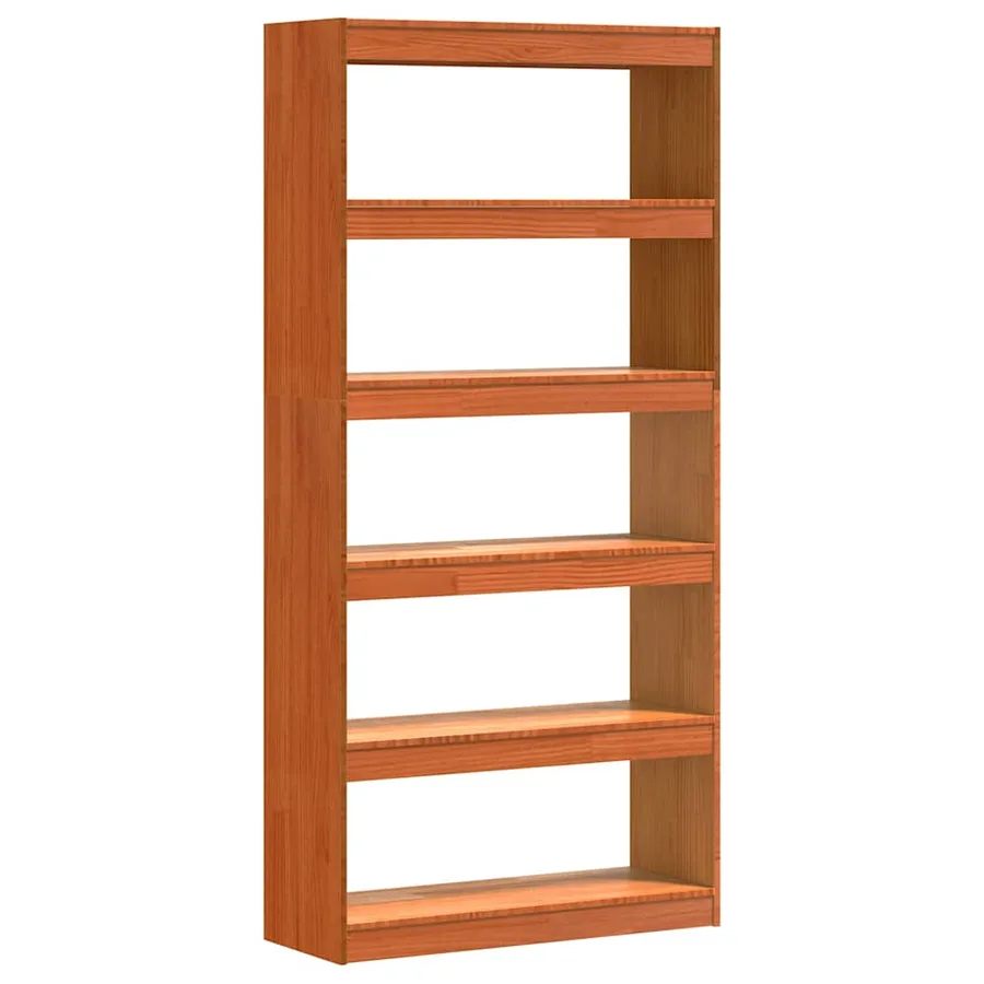 Bibliothèque Brun cire 80 x 30 x 167,5 cm Pin massif - 2
