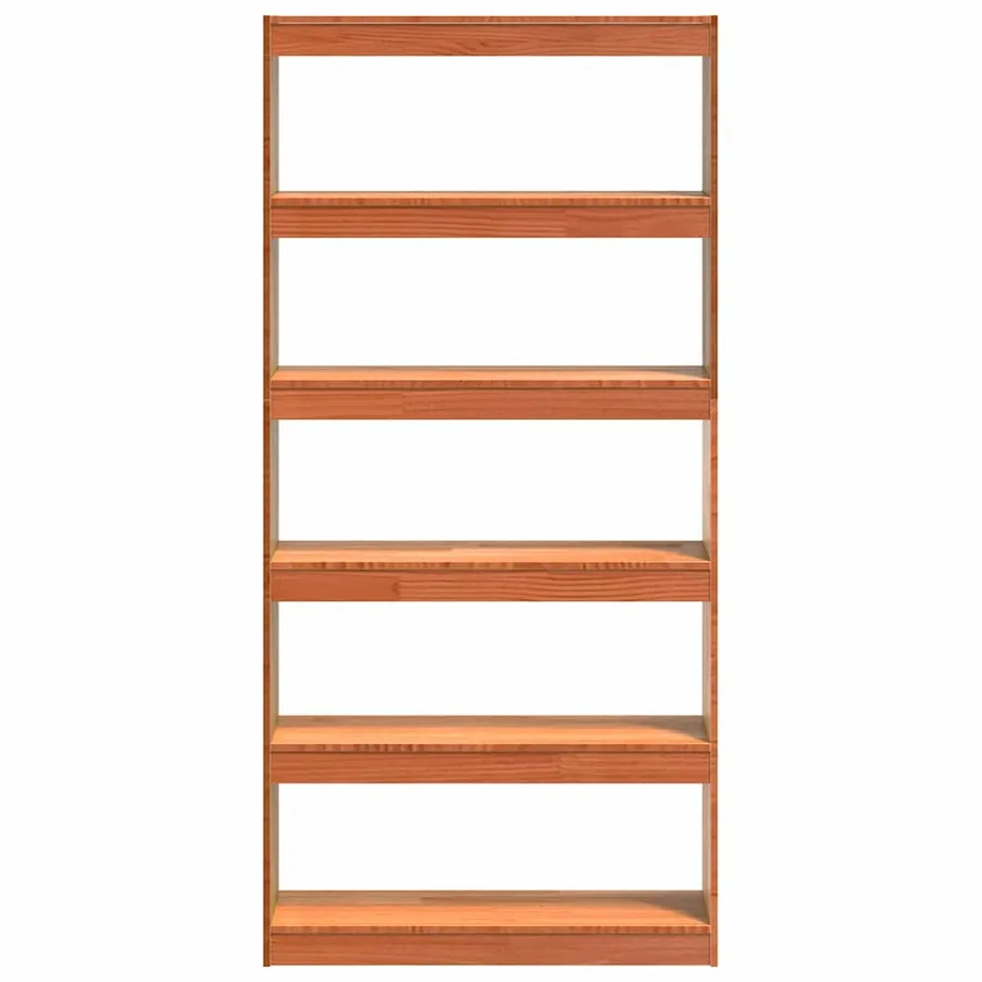 Bibliothèque Brun cire 80 x 30 x 167,5 cm Pin massif - 5