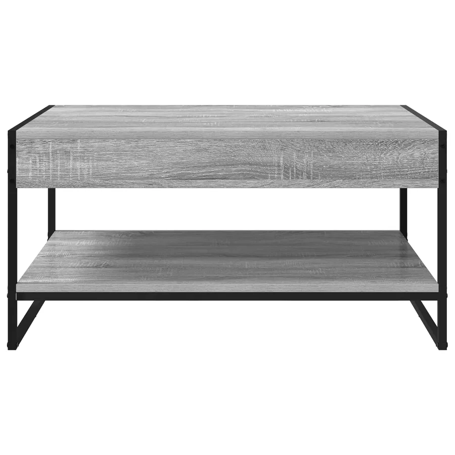 Table basse Gris Sonoma 80 x 50 x 40 cm Bois d'ingénierie - 5