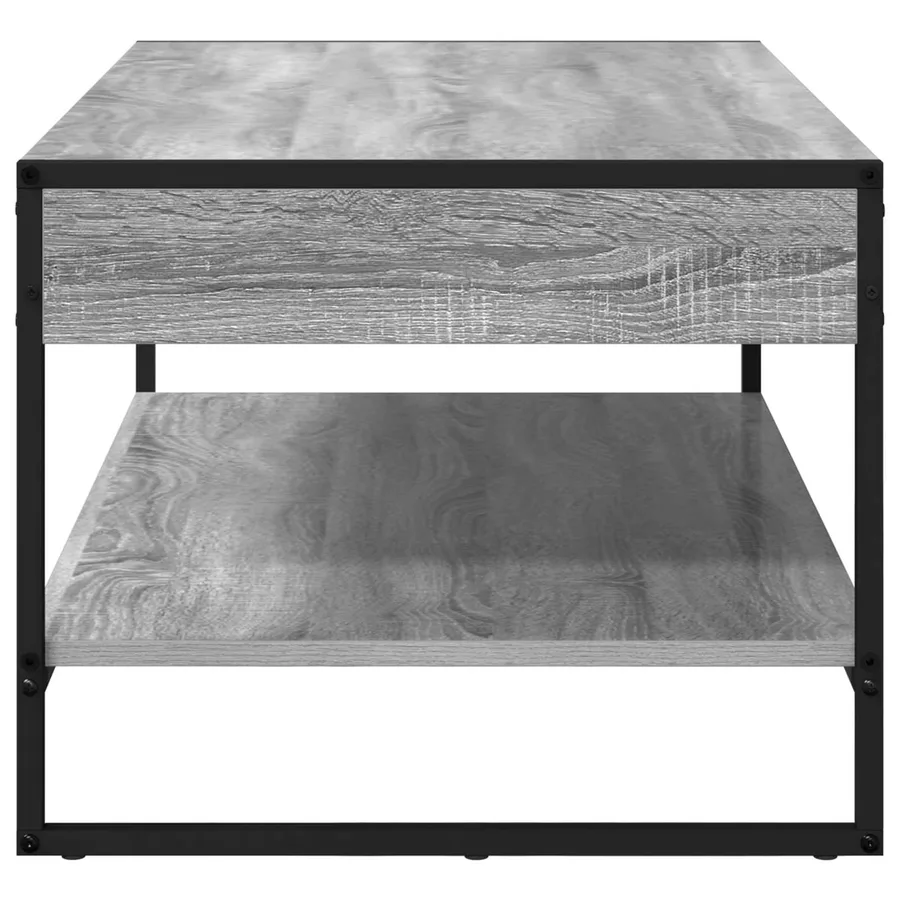 Table basse Gris Sonoma 80 x 50 x 40 cm Bois d'ingénierie - 6