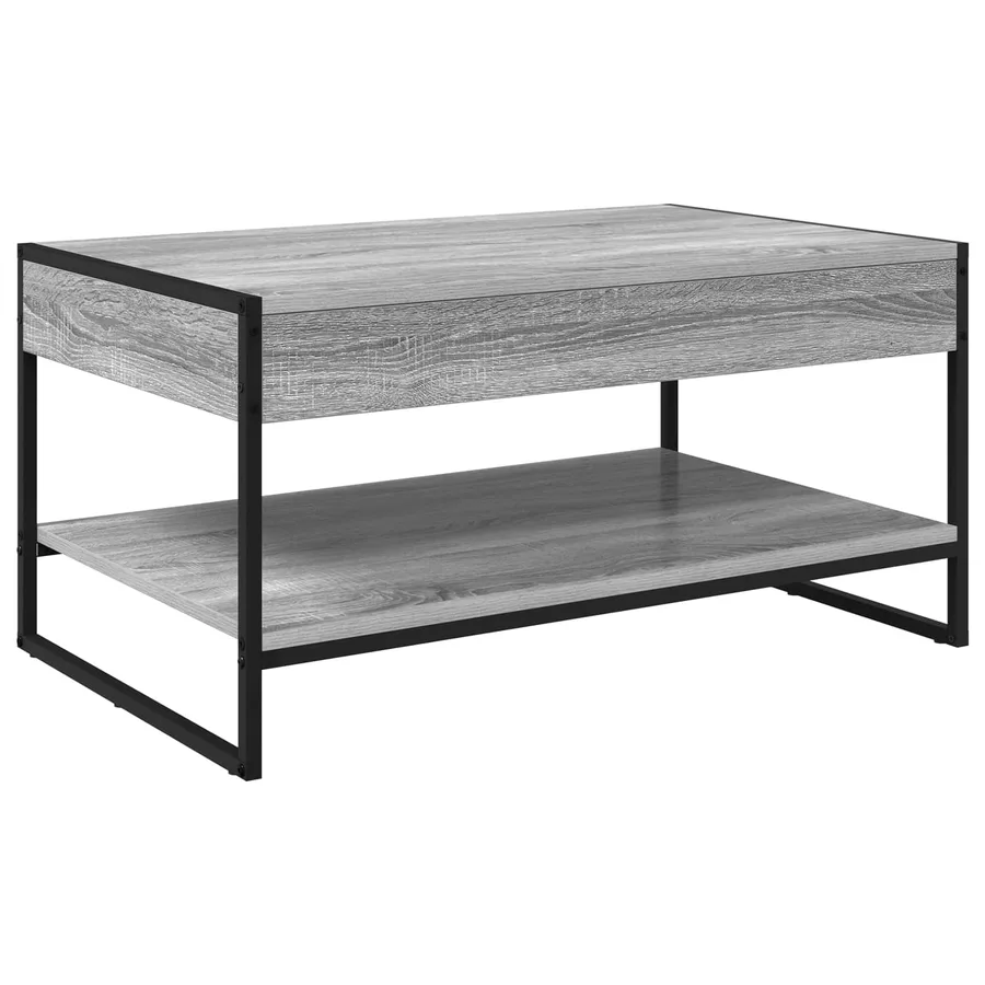 Table basse Gris Sonoma 80 x 50 x 40 cm Bois d'ingénierie - 7