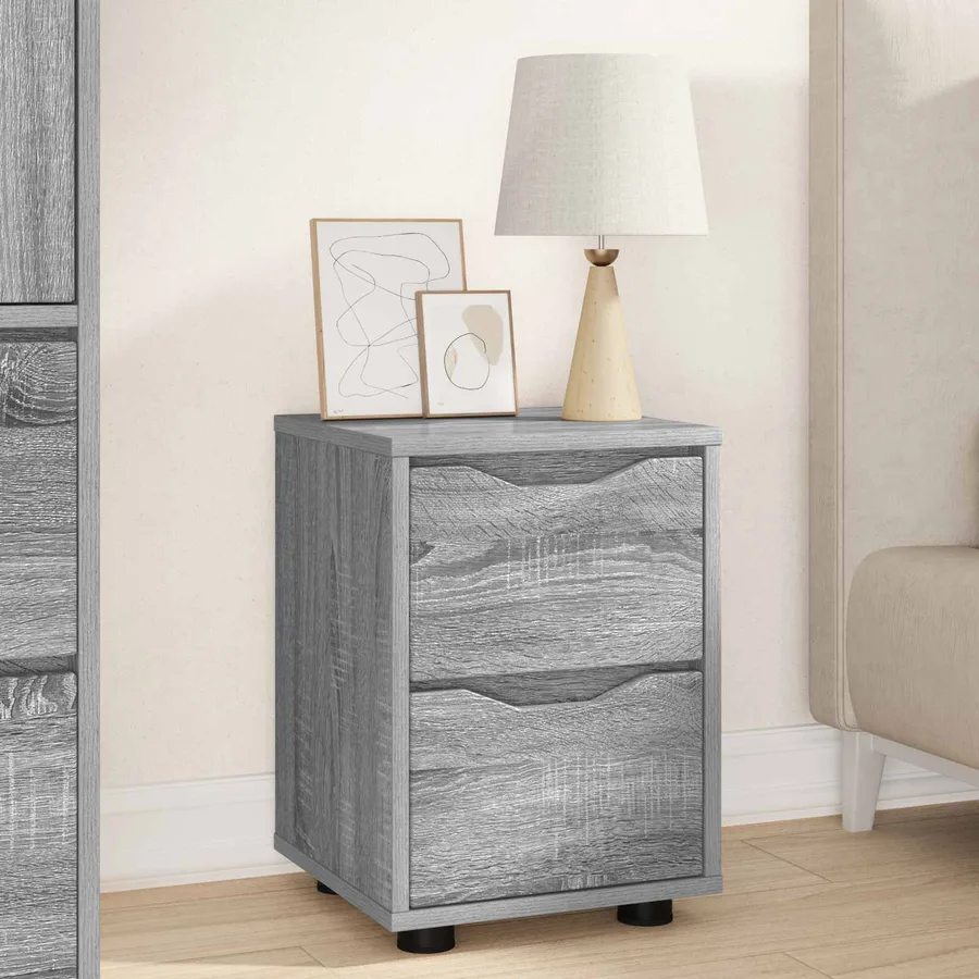 Tables de chevet 2 pcs Gris Sonoma 30,5 x 30 x 43 cm - 4