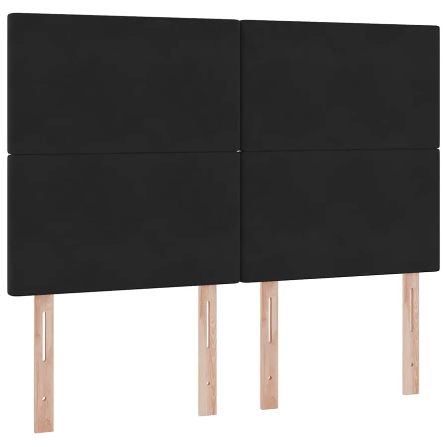 Lit avec rangement et matelas Noir 140 x 200 cm Velours - 9