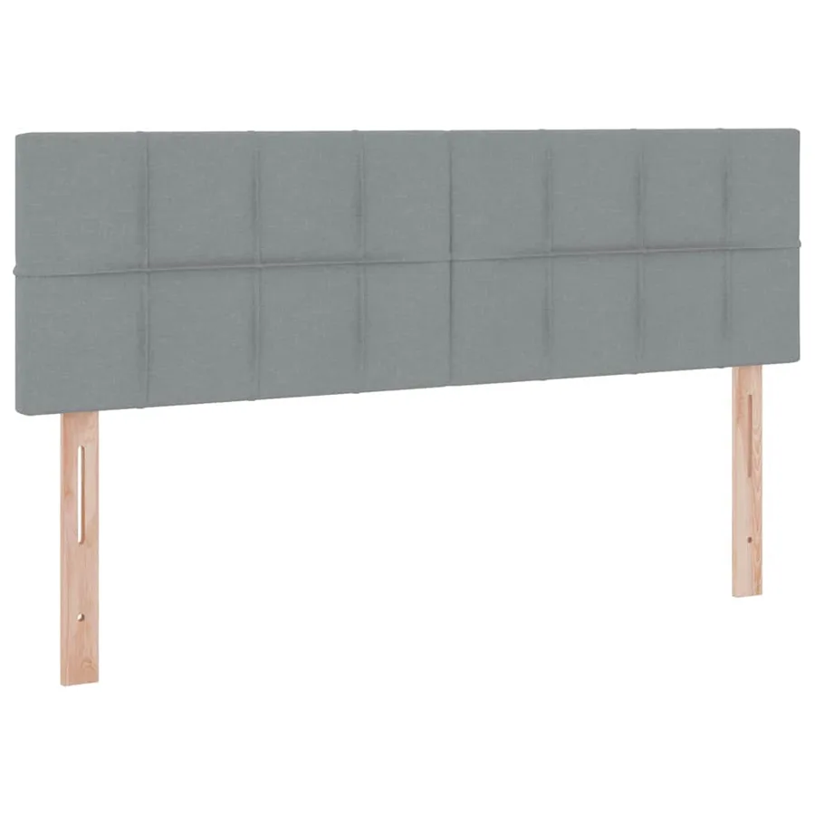 Lit avec rangement et matelas Gris clair 140 x 200 cm - 9