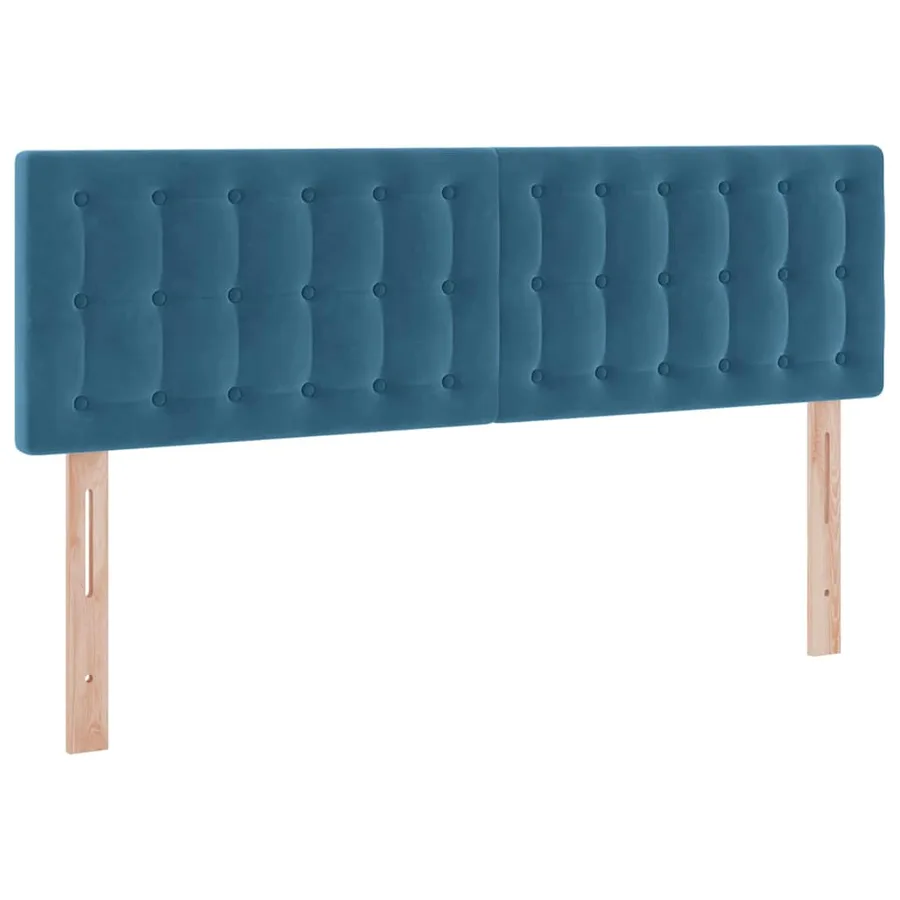 Lit de rangement LED avec matelas Bleu foncé 140 x 200 cm - 8