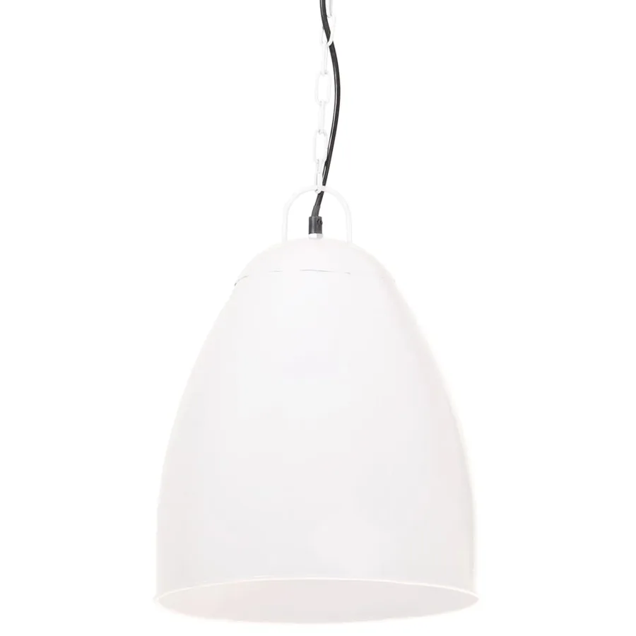 Lampe suspendue industrielle 25 W Blanc Rond 32 cm E27 - 2