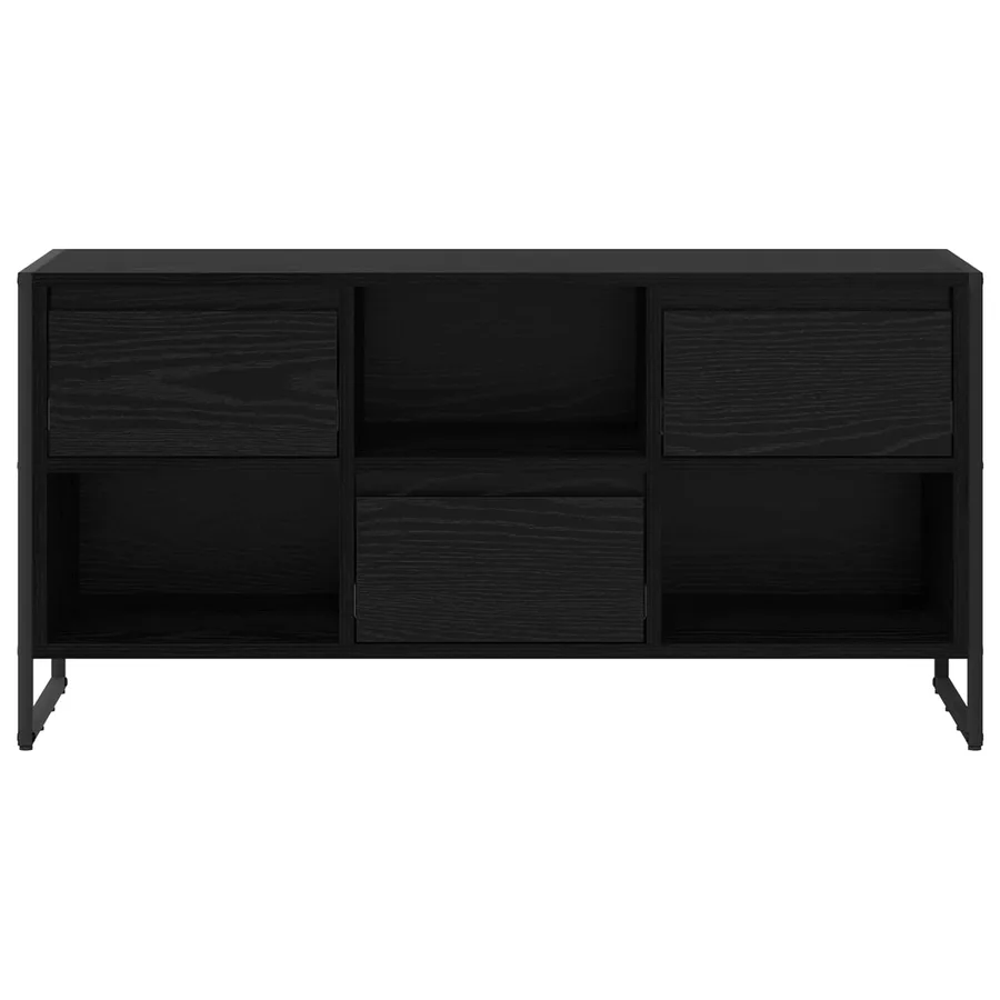 Meuble TV Chêne noir 100 x 36 x 49,5 cm Bois d'ingénierie - 6