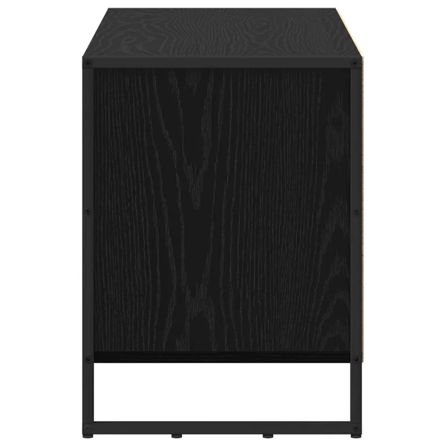 Meuble TV Chêne noir 100 x 36 x 49,5 cm Bois d'ingénierie - 7