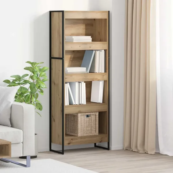 Bibliothèque 60 x 30 x 155 cm Bois d'ingénierie Chêne artisan