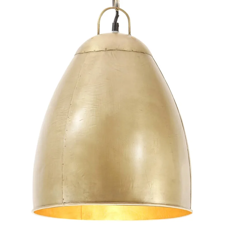 Lampe suspendue industrielle 25 W Laiton Rond 32 cm E27