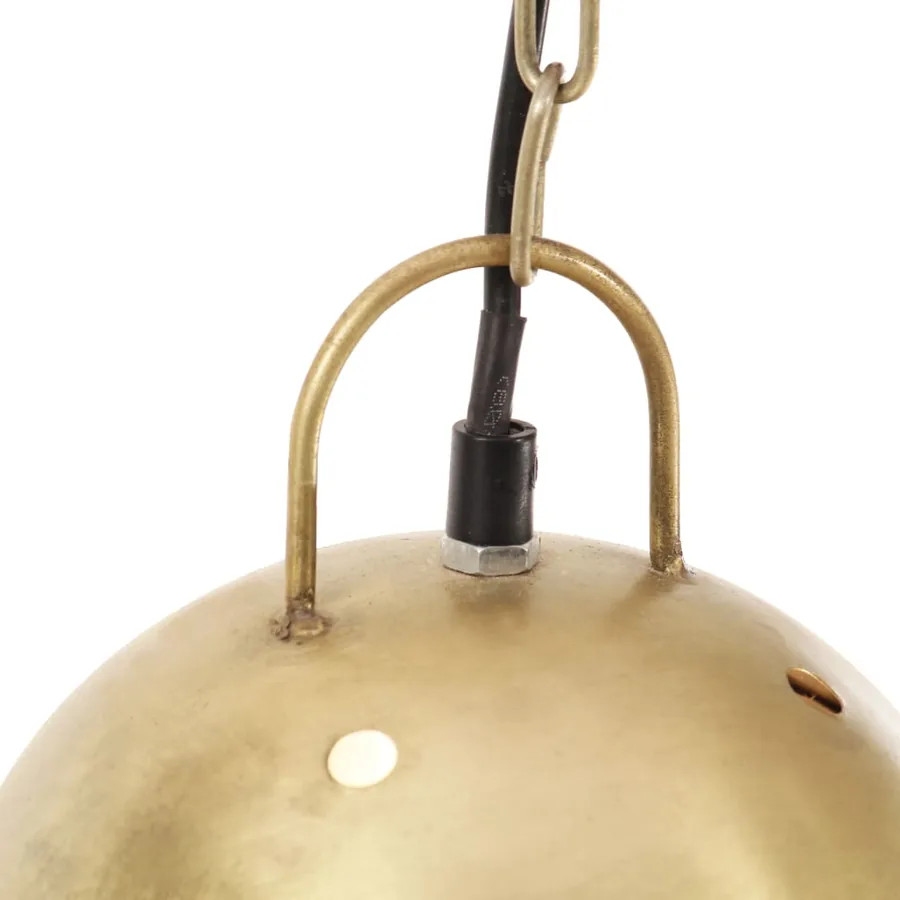 Lampe suspendue industrielle 25 W Laiton Rond 32 cm E27 - 7